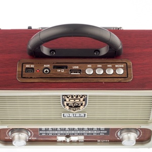 Radio Bluetooth cu MP3 Player, baterie reincarbaila, FM/AM/SW3, antena satelor, USB, SD/ TF CARD, Telecomanda - Img 2