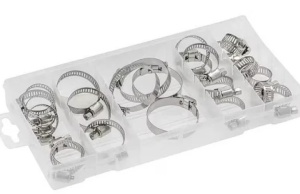 Set 50 coliere metalice pentru furtun 13-19 mm 1/2 BMX3379 - Img 4