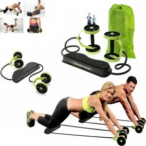 Set pentru fitness cu extensor, benzi si suport pentru genunchi, Revoflex Xtreme