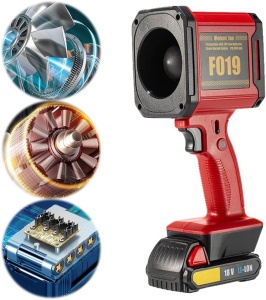 Suflanta Turbo, de mare putere, 110.000 RPM, acumulator 18V, Type-C fast charging, functie power bank, lanterna - Img 4