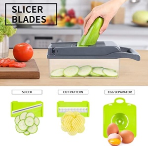 Tocator de legume profesional 10 in 1 multifunctional - Img 2