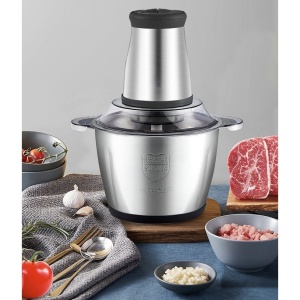 Tocator electric, 4 lame din otel inoxidabil de inalta calitate, 2L, recipient din Inox - Img 3