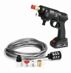 Aparat de spalat electric cu presiune puternica, 2 acumulator 48V, 8L/min, 30 Bari - Img 5