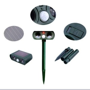 Aparat solar pentru gradina, antidaunatori, Ultrasonic Animal Repeller - Img 3
