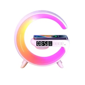 Boxa Mini bluetooth G63 cu Statie incarcare wireless si lampa RGB - Img 4