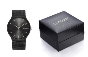 Ceas barbatesc Elegant Minimal Slim curea metalica