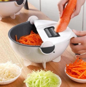 Feliator dotat cu strecurator, pentru legume model Vet Basket Vegetable Cutter - Img 2