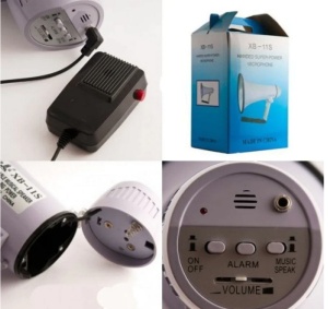 Megafon portavoce, raza de acoperire 500m, cu microfon extern, functie de reglaj al volumului - Img 2