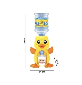 Mini-dozator de apa pentru Copii, Jucarie, 350 ml, Ratusca, 29 cm, Galben - Img 4