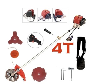 Motocoasa benzina 4 timpi, T5600 PROFI, 7.5hp, 5.6kw, 3 disc SwissInox (3T,8T,230), tambur, ham profi