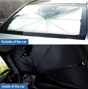 Parasolar umbrela 134cm X 80cm pentru parbrizul masinii - Img 4