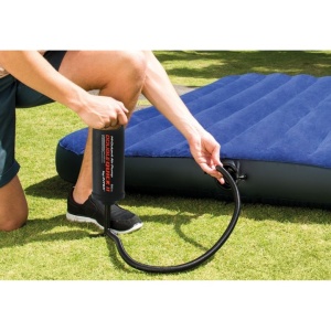 Pompa De Aer Manuala, Double Quick 2, Intex BS68614, pentru Piscine, Saltele, Mingi Gonflabile, 36 cm, Neagra - Img 3