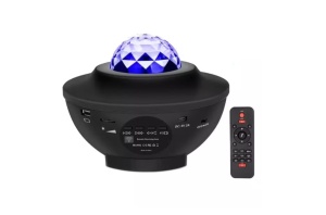 Proiector disco cu lumini multicolore, telecomanda, muzica mp3, conectare bluetooth BM-DSC-MP3