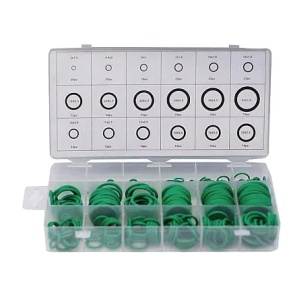 Set 270 O-Ringuri verzi din cauciuc Clima AC 18 Dimensiuni BM-270OR