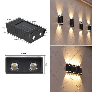 SET 4 LAMPI LED INCARCARE SOLARA, ILUMINARE BIDIRECTIONALA PENTRU CASA-GRADINA - Img 2