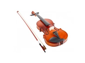 Vioara clasica din lemn 3/4 toc inclus, corzi incluse