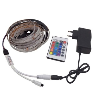 Banda LED Multicolora,flexibila,adeziva,cu telecomanda,5 metri, alimentare priza - Img 3