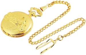 Ceas barbatesc de buzunar cu lantisor - Img 2