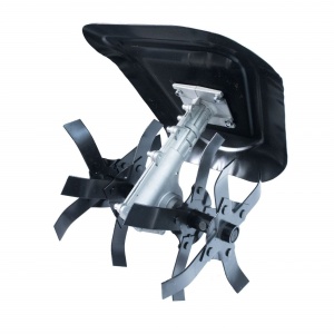Cultivator, adaptor tip prasitoare pentru motocoasa, 9T, 28mm, cu aparatoare - Img 1