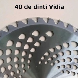 Disc motocoasa nr 12, 300 x 40T, cu vidia, ONDULAT, MX1009 - Img 4