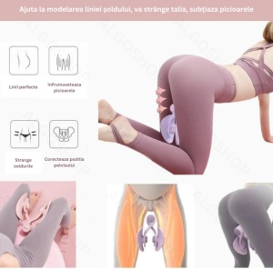 Dispozitiv Hip Trainer, Antrenor pentru podeaua pelvina, solduri, picioare, coapse, fese, maini si spate, postpartum - Img 3