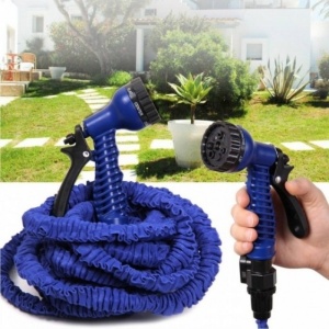 Furtun de gradina expandabil, Xhose Magic cu conectori si Pistol 7 tipuri de jet, 45 Metri