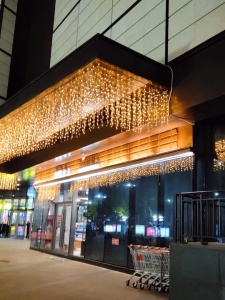 Instalatie perdea cu fir negru, gros 360 led v8 9m x 1m interconectabila ip65 - Img 2