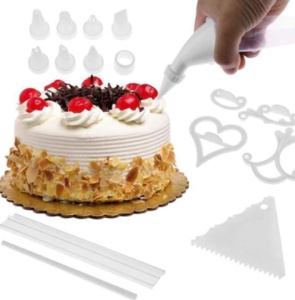 Kit decoratiuni pentru prajituri si torturi, 100 piese - Img 2