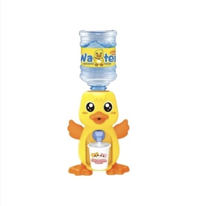 Mini-dozator de apa pentru Copii, Jucarie, 350 ml, Ratusca, 29 cm, Galben