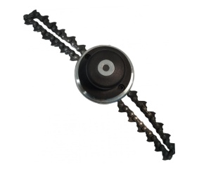 Pachet 7 Accesorii pentru motocoasa, tambur cu lant, 2 discuri 40T vidia, tambur aluminiu 4 fire, 2 x fir de schimb, tambur cu autocut - Img 4
