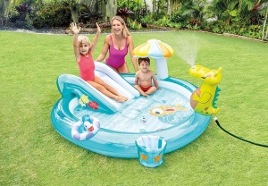 Piscina gonflabila copii Centrul de joaca crocodil Intex