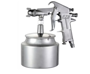 Pistol de vopsit cu aer comprimat, cupa dedesubt 750ML