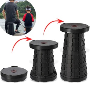 Scaun rotund retractabil si extensibil cu pliere telescopica