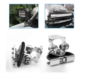 Set 2 X Suporti Capota Reglabili 360 Led Bar / Proiectoare OFFROAD Universali - Img 3