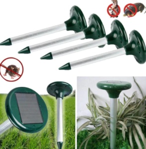 Set 4 x Dispozitiv solar pentru alungat cartite - Img 1