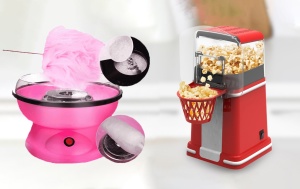 SET Aparat facut popcorn Old Fashioned si Aparat Vata de zahar