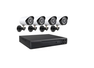 Set Sistem de Supraveghere cu 4 Camere, AHD, Monitorizare 24h, cu HDD 500GB Inclus