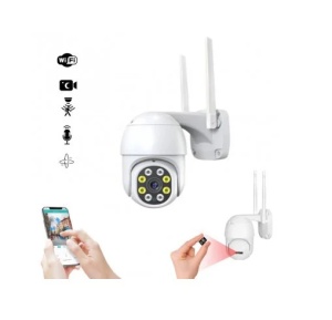 Set X2 Camera supraveghere WIFI, interior / exterior, Rotativa, Cu Detectare Miscare 360 - Img 4