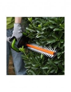 Trimmer pentru gard viu si pomi, cu 2 acumulatori, 20V - 2.0AH, lungime cutit 50cm - Img 3