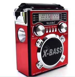 Aparat de radio portabil, Mp3 USB, Lanterna, Acumulator reincarcabil