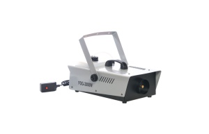 Aparat Profesional de dispersie fum, Putere de 2000 W, Atasat buton de declansare a jetului de fum, Prevazut cu Radiocomanda, Culoare gri/negru - Img 2