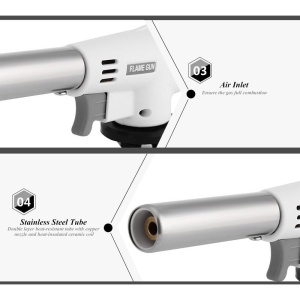 Cap pistol arzator camping 912 / 920 ALB, compatibil cu rezerva spray 227 g, MX036 - Img 3