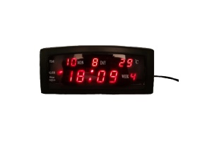 Ceas digital de masa, LED cu alarma si termometru