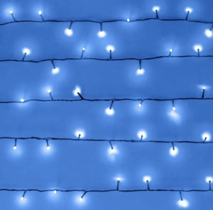Instalatie de Lumini cu 1200 de Becuri LED cu Program 59,95m de Interior & Exterior - Alb Rece - Img 2