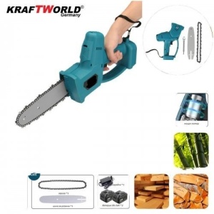 Mini fierastrau cu 2 acumulatori, 38V, 10 Ah, KraftWorld - Img 2