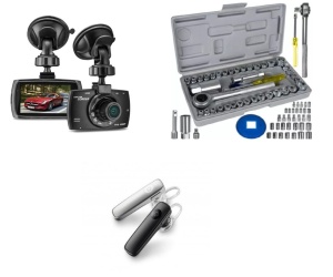 PACHET CAMERA AUTO DVR FULLHD 1080P + ASPIRATOR PORTABIL VACUUM CLEANER 12 V + COMPRESOR AUTO + SUPORT SMART DE AFISARE NUMAR