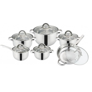 Set 12 piese oale din inox