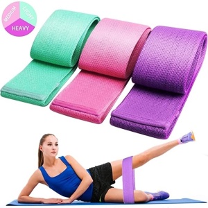 Set 3 benzii elastice pentru fitness, 3 nivele de rezistenta