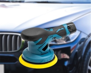 Aparat de slefuit/lustruit cu 2 acumulatori cu excentric, 2500-5000 rpm, 5 inch diametrul,12V, 1500mAh, pentru detalii auto