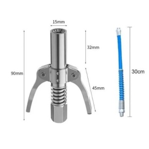 Cap gresor, cupla rapida pentru pompa gresare, set cu furtun, 10000 PSI, 90mm - Img 2